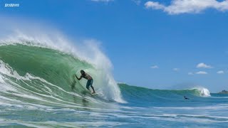 Surfing in Nicaragua  GH5 and G9 Video From Water [upl. by Cohby573]