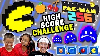 Lets Play Pacman 256 HIGH SCORE CHALLENGE 5 ROUNDS w FGTEEV Cheaters  Power Ups Showcase [upl. by Nimzay]