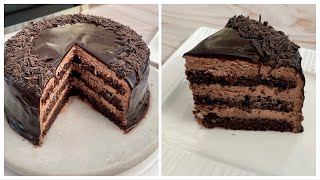 Best Chocolate Cake Recipe Easy Chocolate Cake Recipe Eggless and Without Oven Birthday Cake [upl. by Sila]