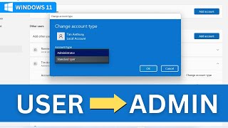 How to Change the Administrator on Windows 11  Windows User to Administrator [upl. by Shane]