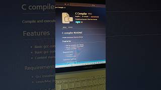 how to install C compiler in vs code shortsfeed shorts youtubeshorts coding ytshorts viral [upl. by Noam908]