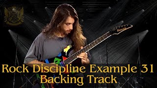 John Petruccis Rock Discipline Ex 31 Backing Track [upl. by Ydnas]