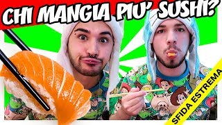 MADE IN SUSHI CHALLENGE 🍣 CHI NE MANGIA DI PIÙ  Matt amp Bise [upl. by Ailimaj]