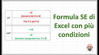 Utilizzo della formula Se di Excel con più condizioni [upl. by Ertnom793]