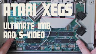 Atari XEGS Installing Ultimate 1MB and svideo jack [upl. by Elorac]