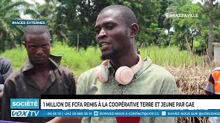 1 million de FCFA remis à la coopérative Terre et jeune par GAE [upl. by Iruyas]