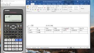 Bisection Method use Calculator [upl. by Ecnedac]