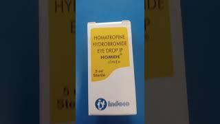 Homide Eye dropsHomide Eye drops use in EnglishHomide Eye drops price [upl. by Enirrok]