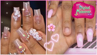 EXTREME NAIL MAKEOVER TRYING MIA SECRET ACRYLIC SYSTEM🤔 Refill Redesign Rebalance on Shop Nails [upl. by Allissa]