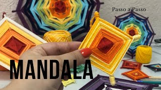 Como fazer MANDALA DE LÃ  passo a passo FÁCIL para iniciantes [upl. by Muhan]