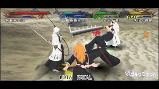 Renji vs Rangiku vs Azien vs jushiro  Free For ALL Bleach Souls 7 [upl. by Salta741]