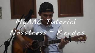 Tutorial Chord Gitar Nosstress  Kandas [upl. by Hinch]