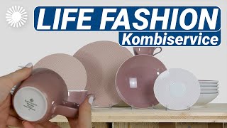 Seltmann Weiden Life Fashion posh rose Kombiservice  Hertie [upl. by Dwaine213]