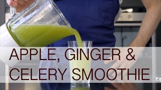 Apple ginger amp celery smoothie [upl. by Yengac970]