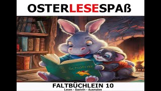 schulfritzOsterlesespaß 10  Faltbüchlein zum Lesen Basteln und Ausmalen [upl. by Maxine479]