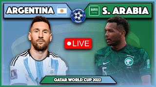 ARGENTINA 12 SAUDI ARABIA Live Stream  FIFA World Cup 2022 Full Match Watchalong [upl. by Leonora525]