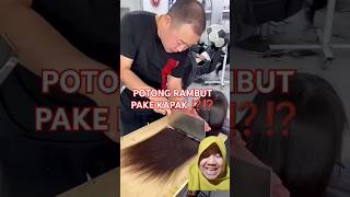 POTONG RAMBUT PAKE KAPAK ⁉️⁉️ shorts dubbing funny sallon hair haircut hairstyle shortvideo [upl. by Ghassan]