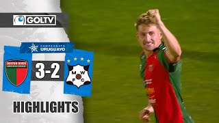 EL VERDIRROJO LE DIO VUELTA  Boston River 3  2 Wanderers  GOLES  Primera División de Uruguay [upl. by Kifar]