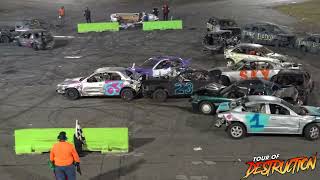 FWD DEMOLITION DERBY  ORLANDO SPEEDWORLD APRIL 2024 [upl. by Nnylidnarb]