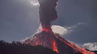 Reventador volcanic activity in realtime [upl. by Yhtomiht]