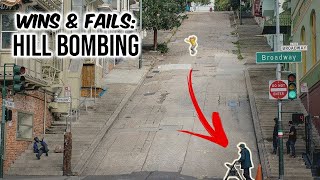 Skateboarding INSANE Hill Bombing  Wins amp Fails [upl. by Kcaj700]