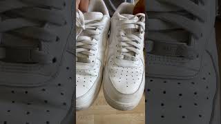 TUTO LACETS ÉPAIS SUR AIR FORCE ONE [upl. by Hashum956]