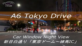 A6 東京夜景ドライブ新目白通り「東京ドーム～練馬IC」4K [upl. by Ennayhc]