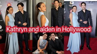 Kathryn and alden at the asian world Film Festival helloloveagain [upl. by Tirrej]