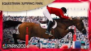 USAs SUPERB final run clinches silver in equestrian team jumping  Paris Olympics  NBC Sports [upl. by Herc869]