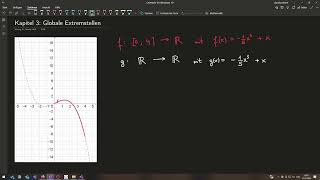 M7 Kapitel 3  Globale Extremstellen und abgeschlossene Definitionsbereiche [upl. by Nalyt]