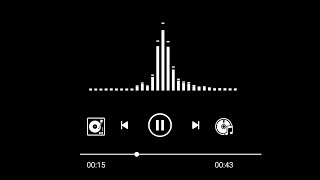 1 Minute audio visualizer black screen video  🥀 music player icon background effects 🔥  editing [upl. by Ahseila]