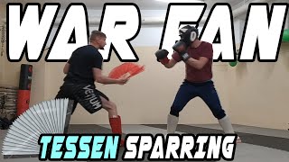 WAR FAN tessen Testing and REAL sparring [upl. by Roxana]