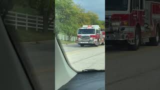 McHenry township engine E43 responding [upl. by Dnesnwot344]