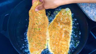 Super Easy Breaded Fish Fillet fish seafood foodie jamaican winnipeg tasty [upl. by Chrissie]