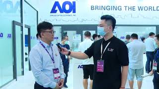 Applied Optoelectronics Inc AOI at CIOE 2020 In Chinese [upl. by Livvi]