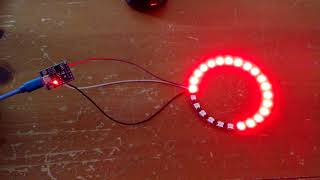 ATTINY85 dev board with a 24 Neopixel ring [upl. by Kauffmann]