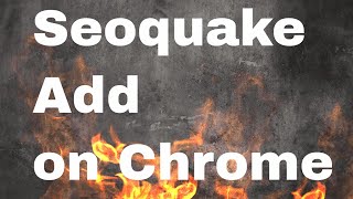 Seoquake Add on Chrome [upl. by Ryter531]