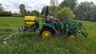 Helping Neighbor with PASTURE Preparing for Horses [upl. by Eppie]