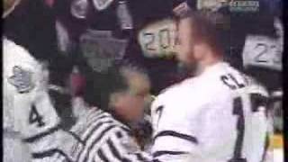 Wendel Clark vs Marty McSorely [upl. by Alurta220]