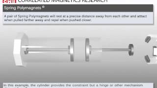 Correlated Magnetics Spring Polymagnet Animation [upl. by Eceinwahs]