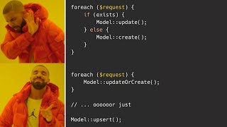 Eloquent Upsert vs UpdateOrCreate Practical Demo [upl. by Kameko]