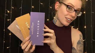 ASMR Eyeshadow Palette Collection amp Closet  Beauty Tingles [upl. by Sklar]