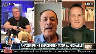 LEGENDARY BROADCASTER Al Michaels previews TNF gives advice amp more 🎙️  The Pat McAfee Show [upl. by Tnomyar792]