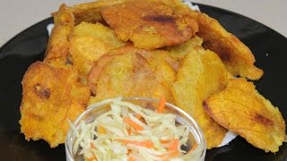 Easy Fried Plantains Recipe Tostones Banann Fri [upl. by Nej439]