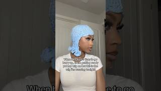 I Wore a Crochet Wig to Dinner grwm crochet wig date shorts [upl. by Higley]