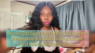 DOCUMENTS TO PREPARE BEFORE APPLYING FOR GKS 2025 UNDERGRADUATE AND GRADUATE [upl. by Garth331]