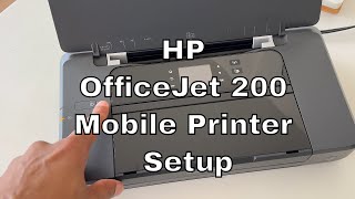 HP OfficeJet 200 Mobile Printer Set Up and Review [upl. by Leahcam]