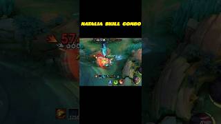 Natalia skill combomobilelegends mlbb natalia video shorts [upl. by Suoicul]