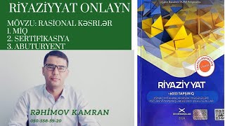 Güvən B variantı Rasional Kəsrlər böməsinin bütün sualların izahı [upl. by Cohbath]