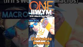 Protein Bar Review one1brands Chocolate Brownie proteinbar foodreview macros [upl. by Allsopp]